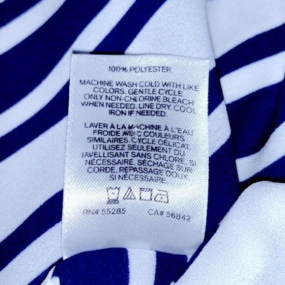 Express Navy and White Striped Racerback Tank Top - Picture 7 of 7